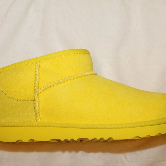 NIB UGG YOUTH 4 5 6 WOMEN'S 6 7 8 9 10 11 ULTRAMINI SUEDE SHEARLING ANKEL BOOTS - Picture 7 of 8